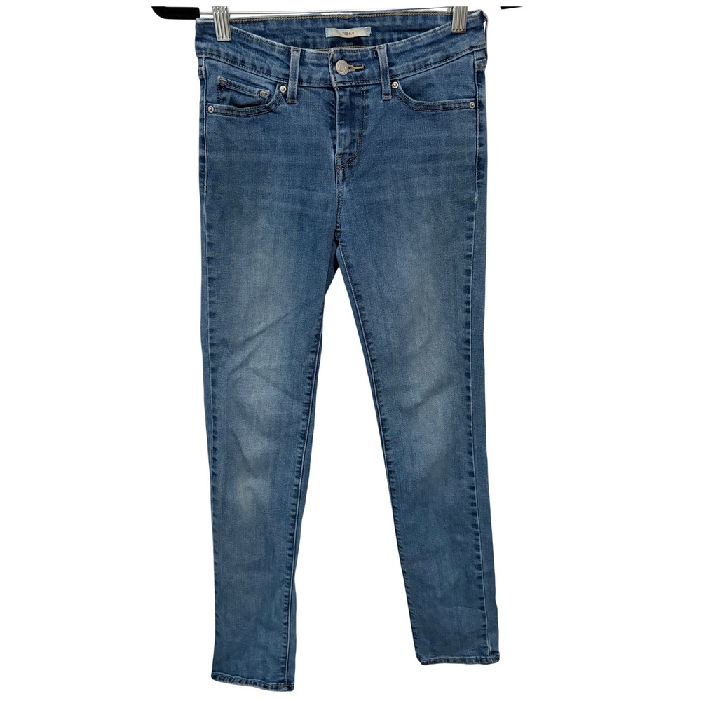 Levi's 712 Slim Blue Jean Stretch Tagged Mens Size 26x32 Read for Actual Measure